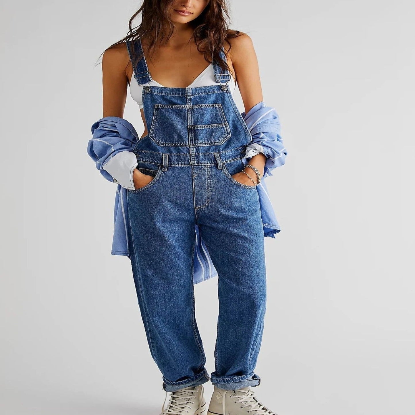 Giada - Denim Dungarees for Women with a Casual Cool Vibe