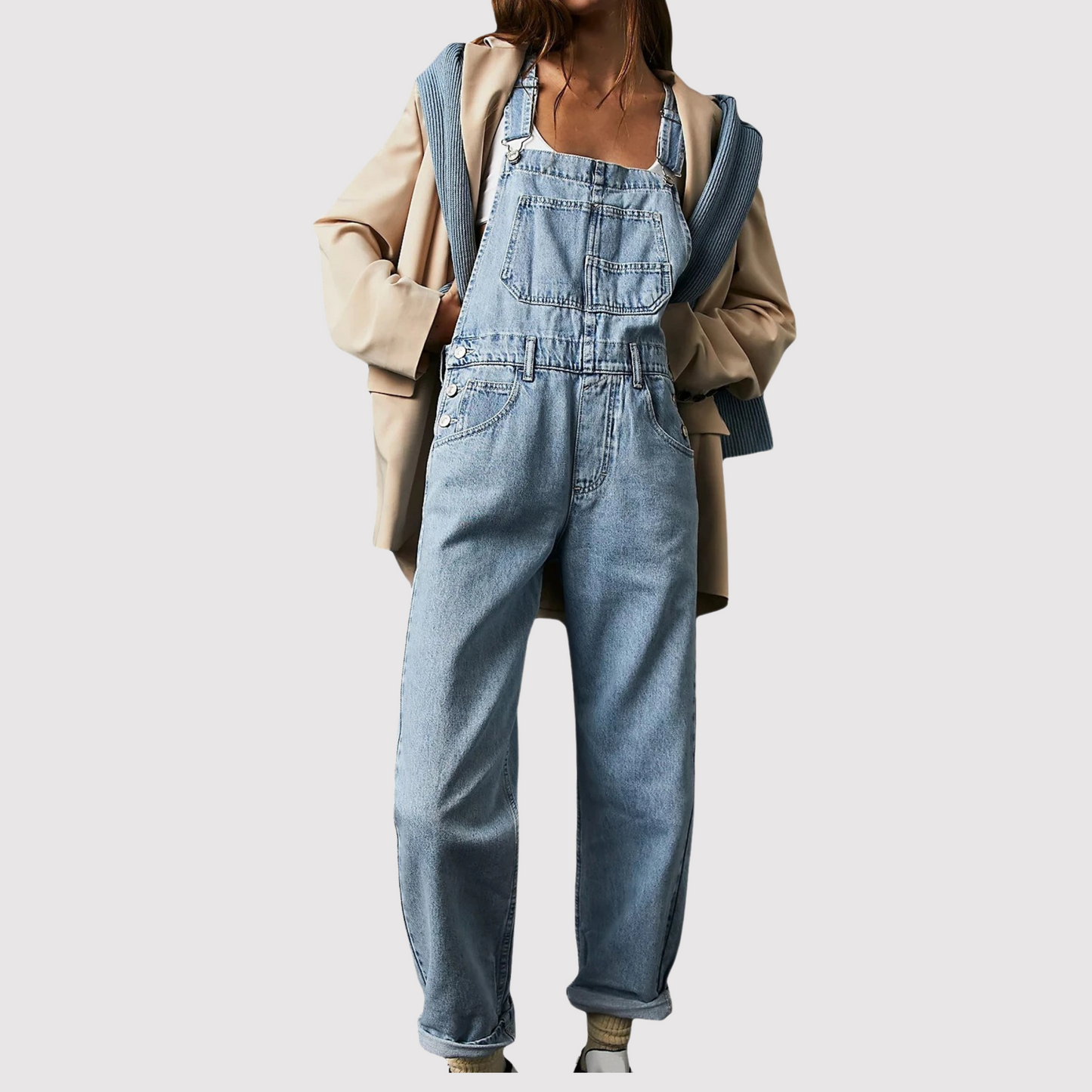Giada - Denim Dungarees for Women with a Casual Cool Vibe
