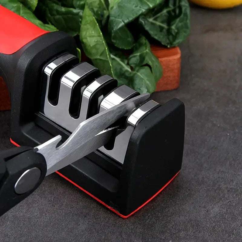 SharpPro - Professional 4-Stage Knife Sharpener - Perfect Cutting Power - Easy to Use