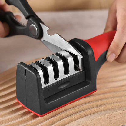 SharpPro - Professional 4-Stage Knife Sharpener - Perfect Cutting Power - Easy to Use