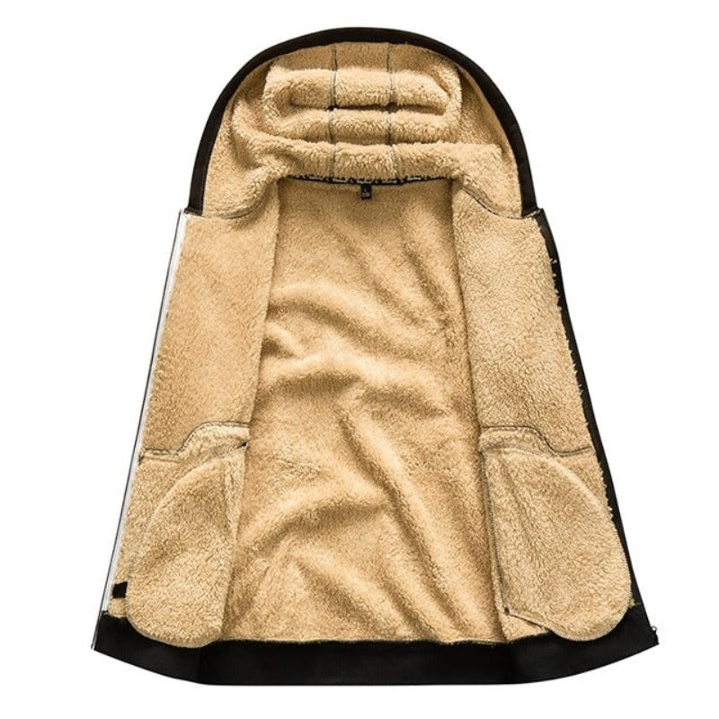 Sherpa | Veste à capuche sans manches en laine pour homme
