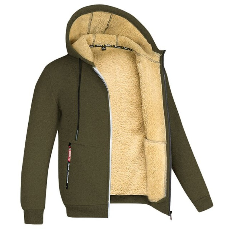 Sherpa | Veste à capuche sans manches en laine pour homme