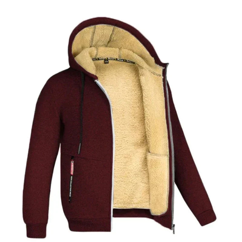 Sherpa | Veste à capuche sans manches en laine pour homme