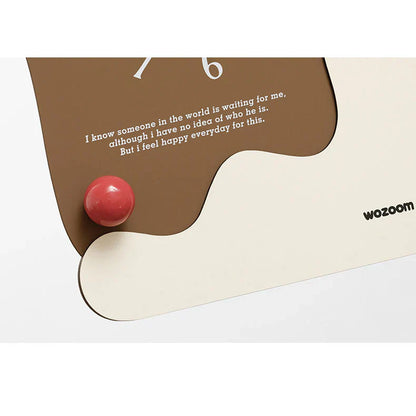 Silent Wooden Desk and Wall Clock - Modern Minimalist Design