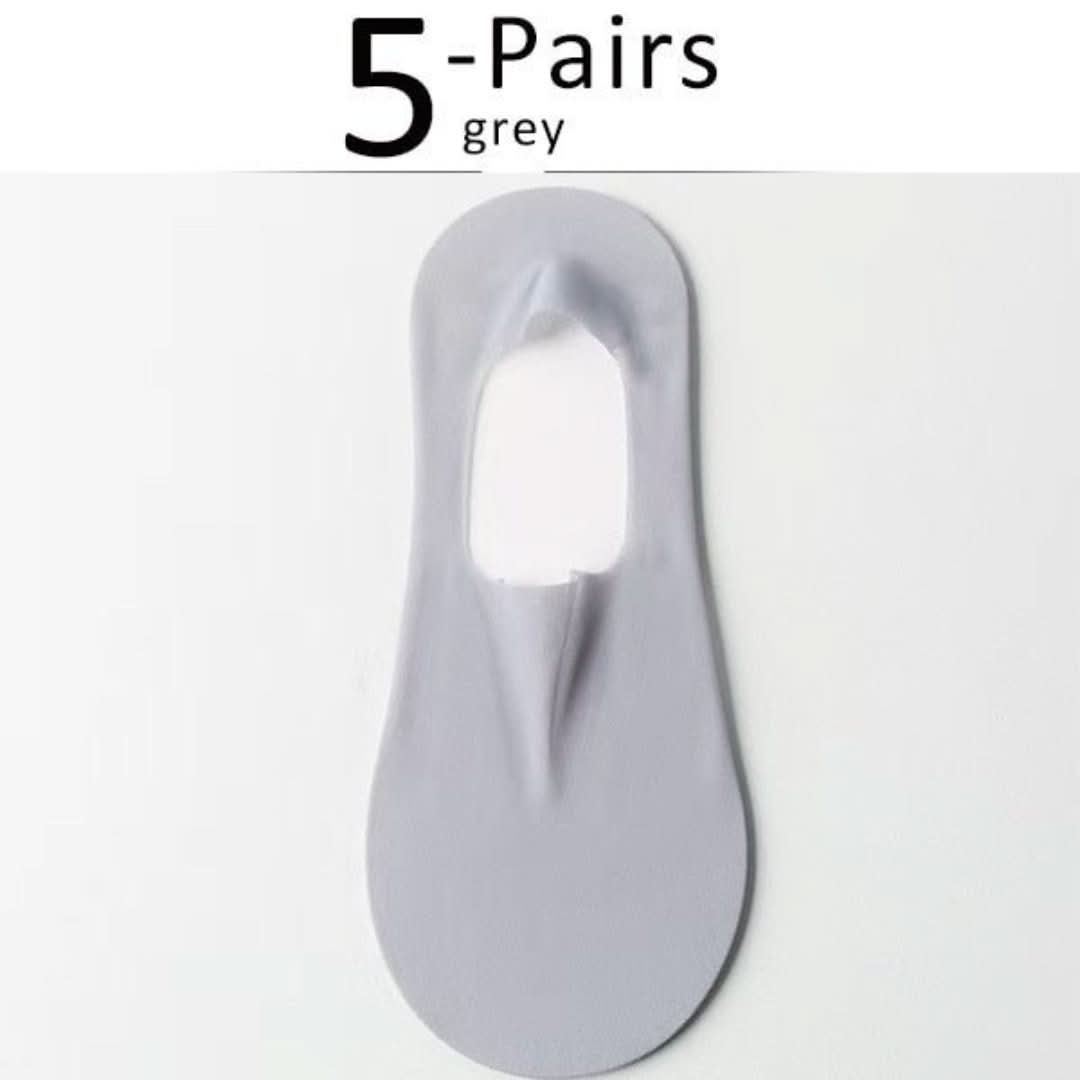 Silk Serene | Transparent Non-Slip Socks