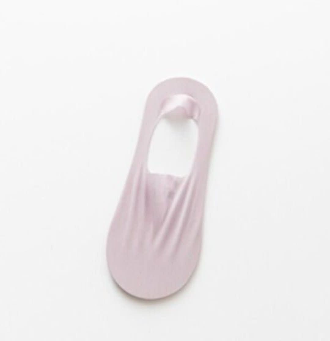 Silk Serene | Transparent Non-Slip Socks