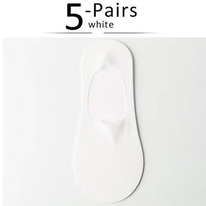 Silk Serene | Transparent Non-Slip Socks