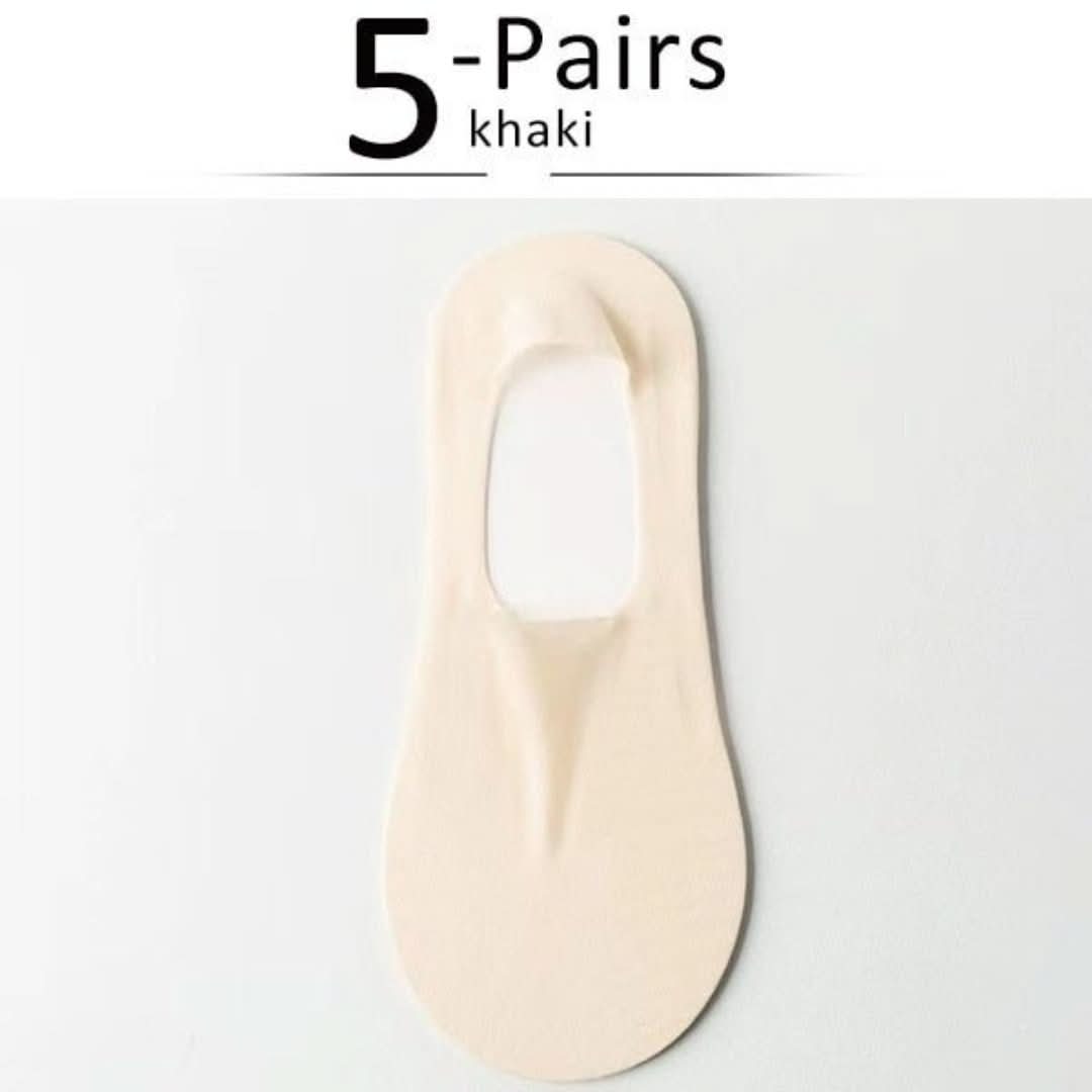 Silk Serene | Transparent Non-Slip Socks