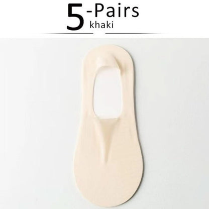 Silk Serene | Transparent Non-Slip Socks