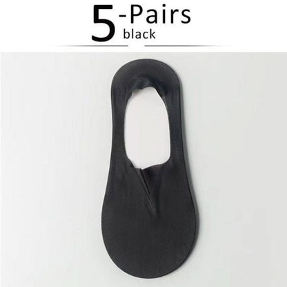 Silk Serene | Transparent Non-Slip Socks