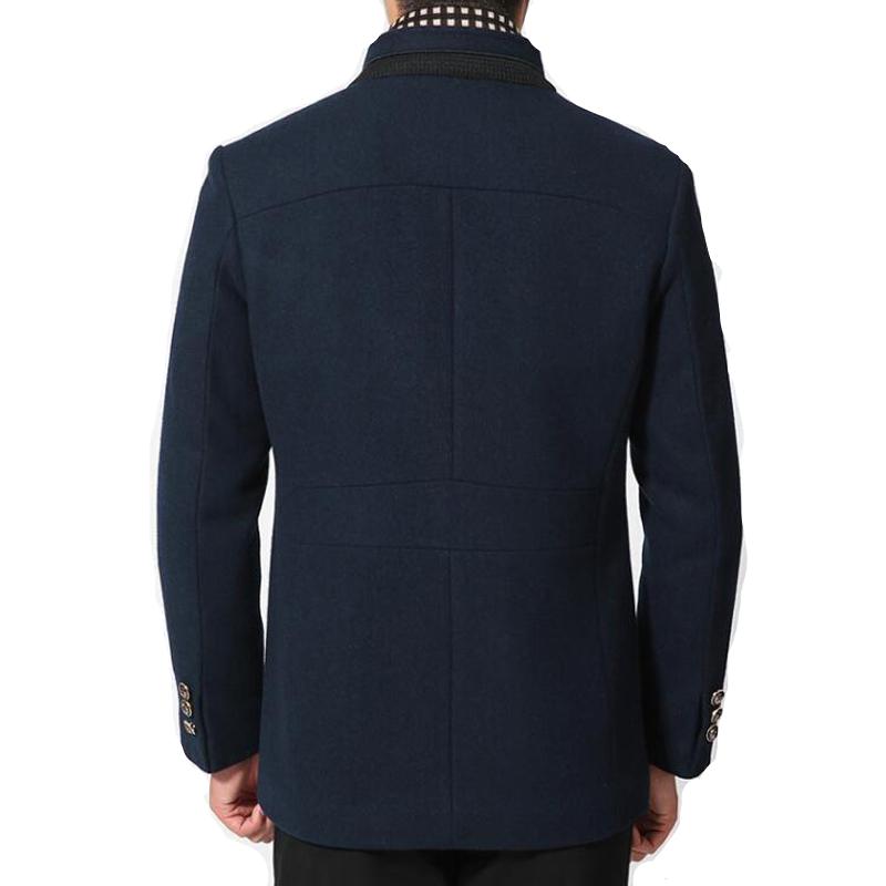 Sjoerd | Manteau avec écharpe amovible en laine et cachemire pour homme