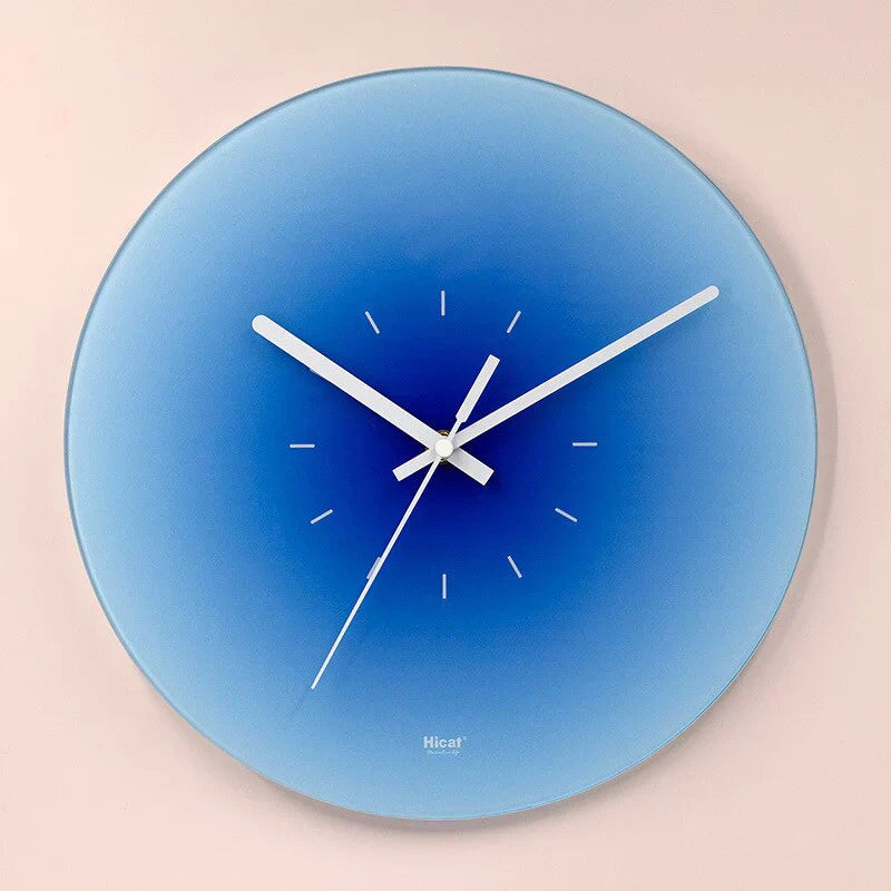 SkyGlow - Luxury Glass Wall Clock - Unique Sky Inspiration - Timeless Elegance