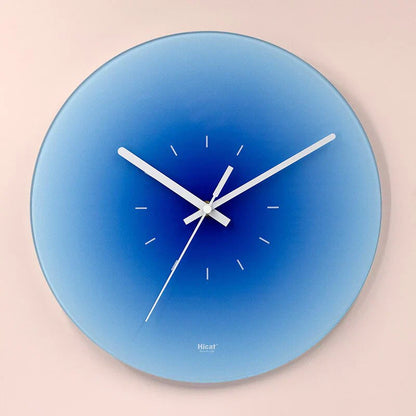 SkyGlow - Luxury Glass Wall Clock - Unique Sky Inspiration - Timeless Elegance