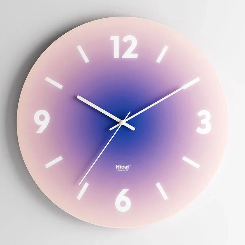 SkyGlow - Relógio de Parede em Vidro de Luxo - Inspiração Celeste Única - Elegância Intemporal