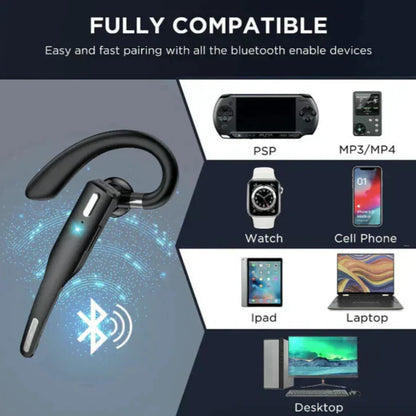 Bluetooth 5.1 Noise Cancelling Headset with Dual Microphone for Men