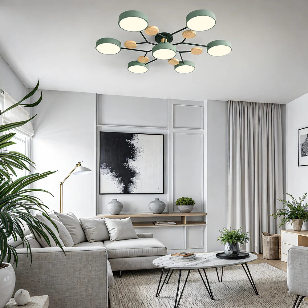 Modern halo LED ceiling light