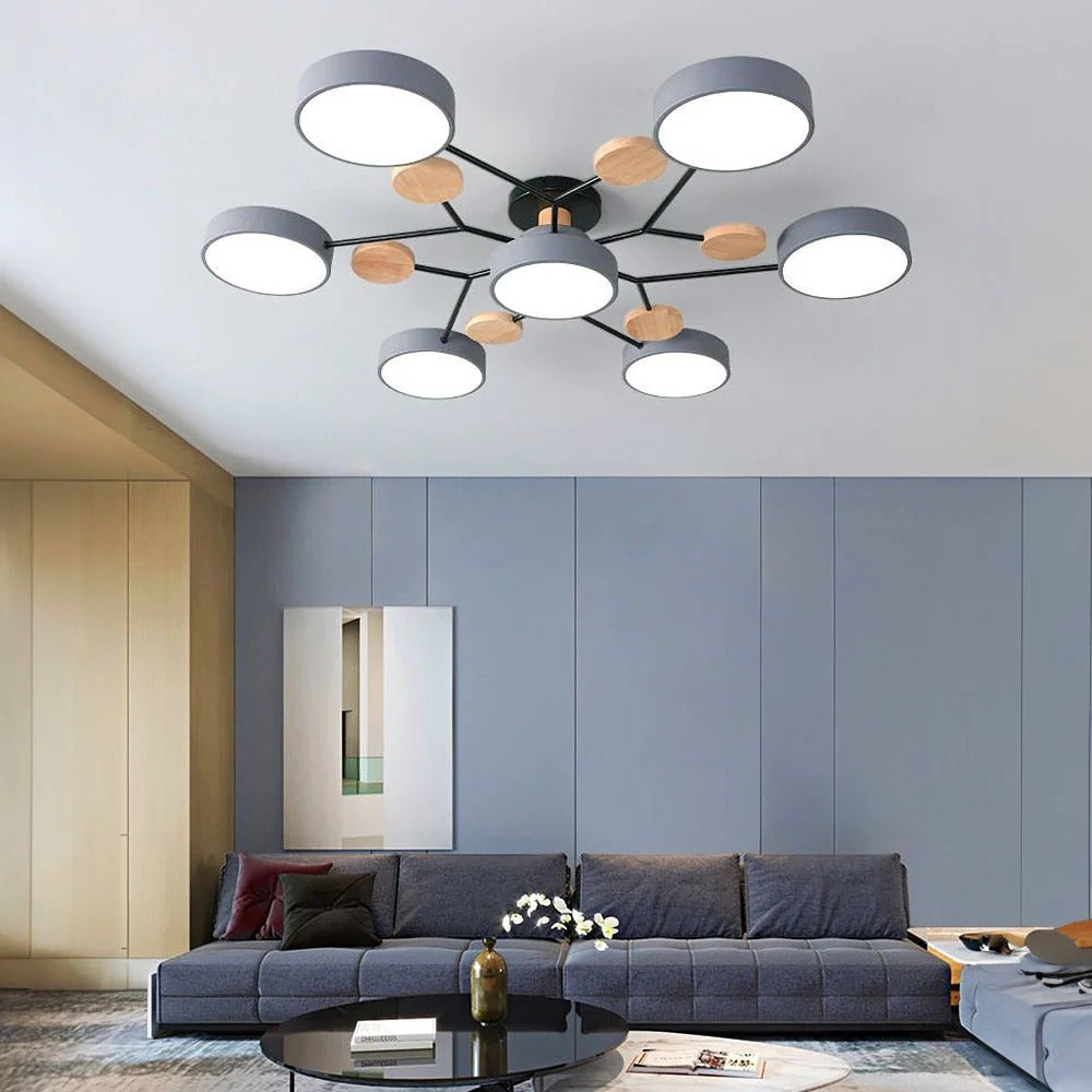 Modern halo LED ceiling light