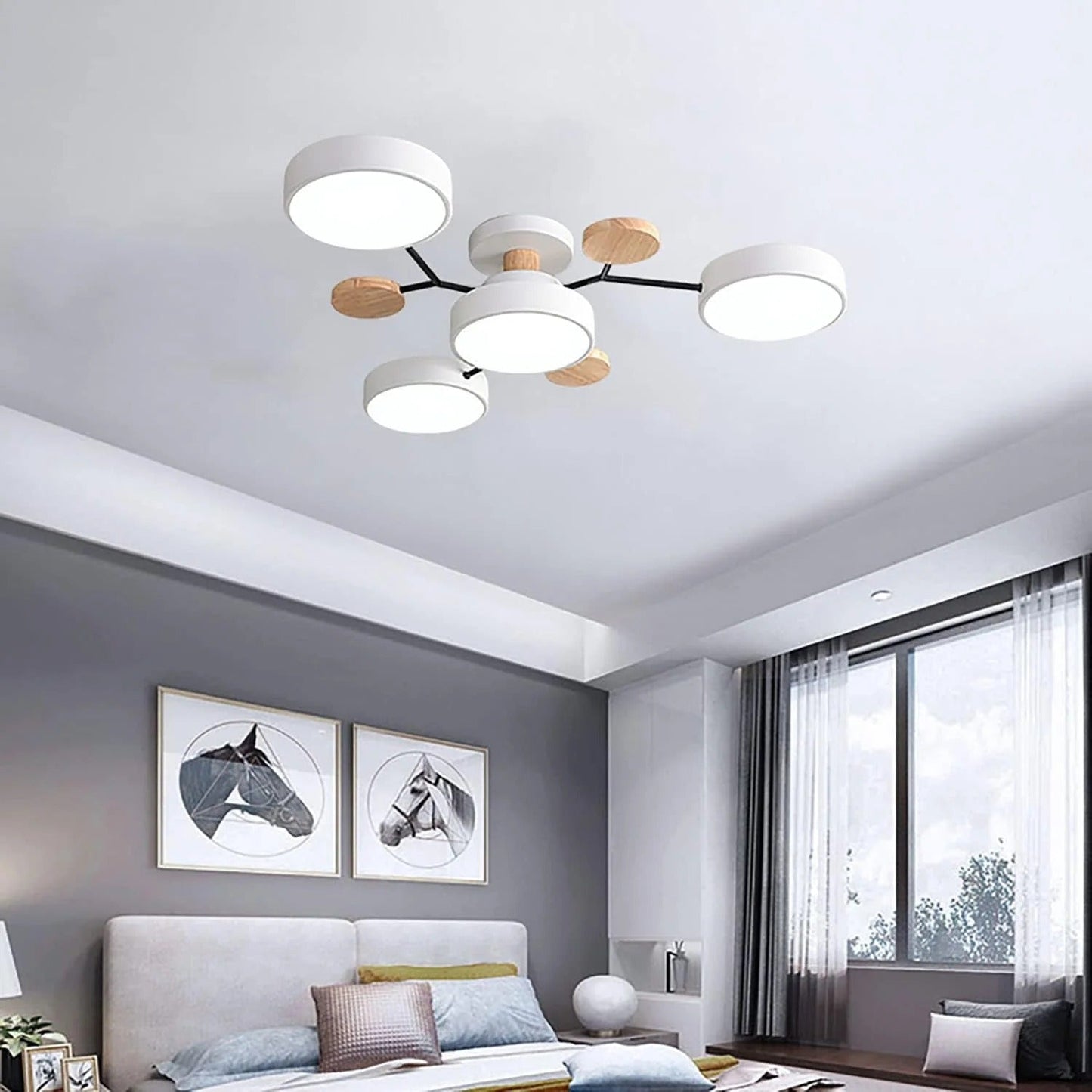 Modern halo LED ceiling light