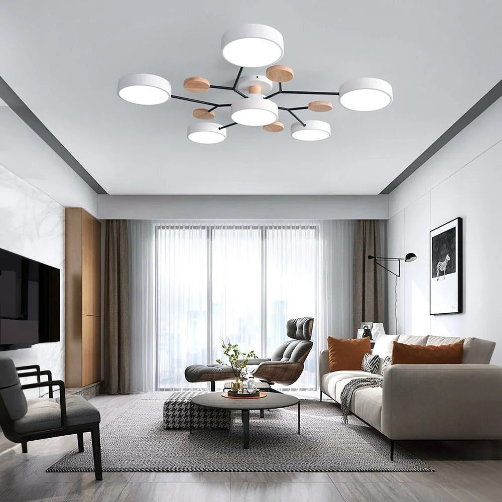 Modern halo LED ceiling light
