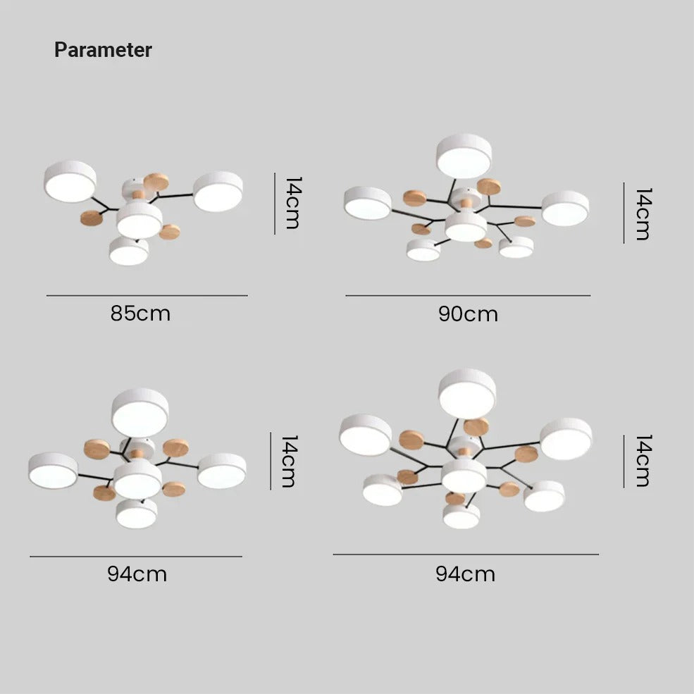 Modern halo LED ceiling light