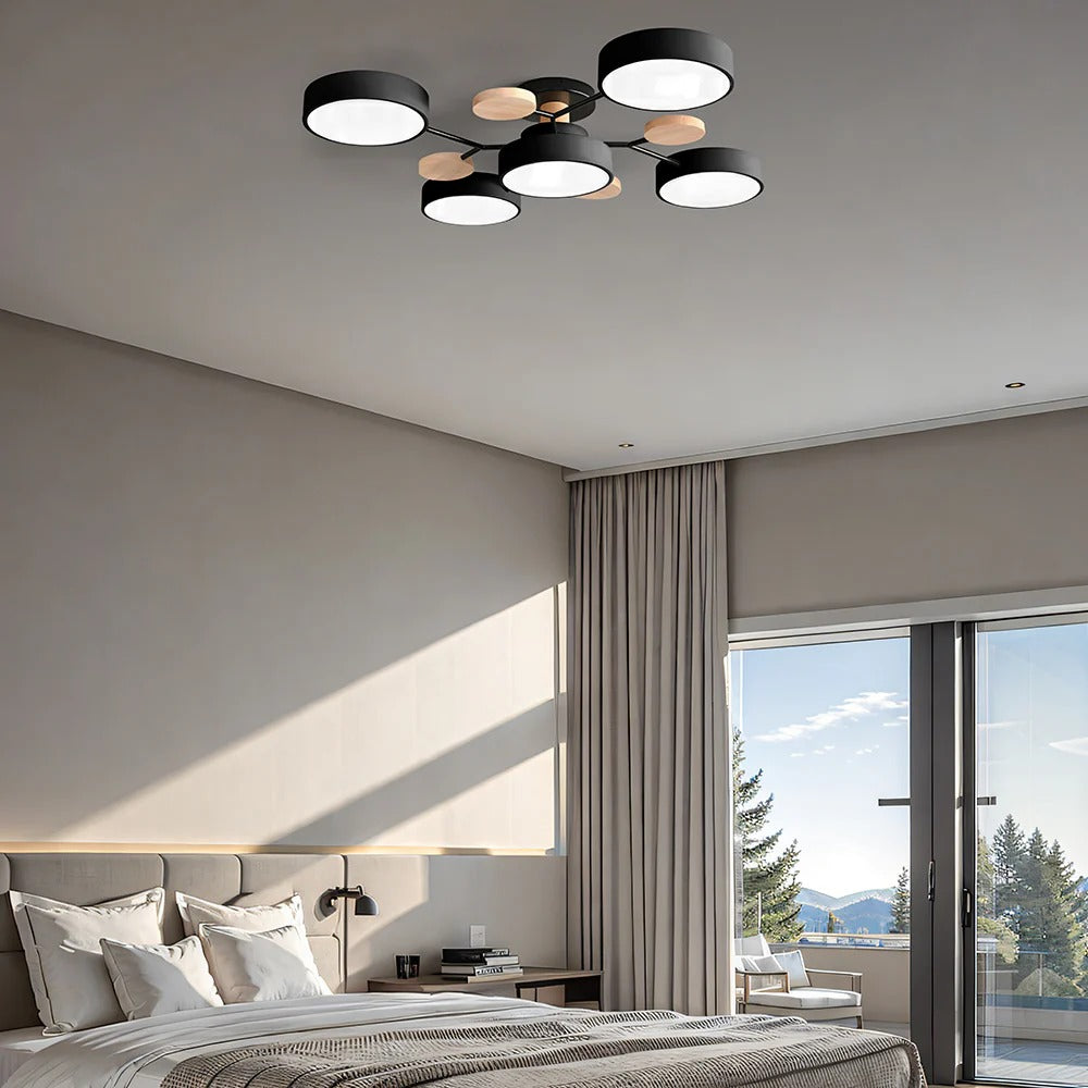Modern halo LED ceiling light