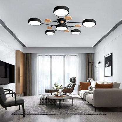 Modern halo LED ceiling light