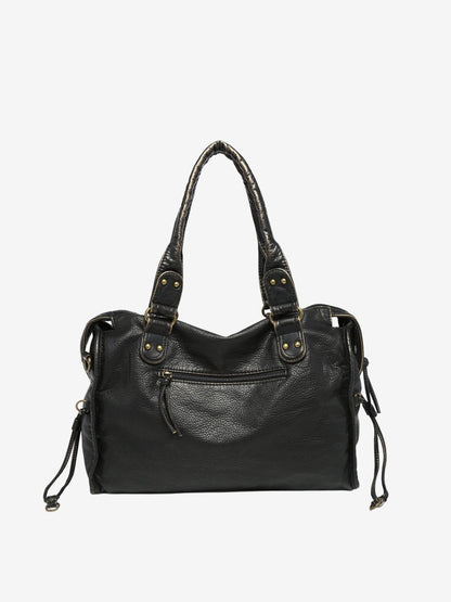 Ladies' Spacious Handbag with Adjustable Shoulder Strap and Zip