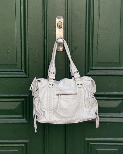Ladies' Spacious Handbag with Adjustable Shoulder Strap and Zip