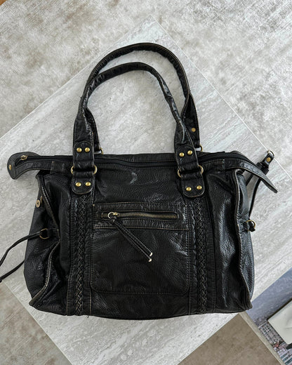 Ladies' Spacious Handbag with Adjustable Shoulder Strap and Zip