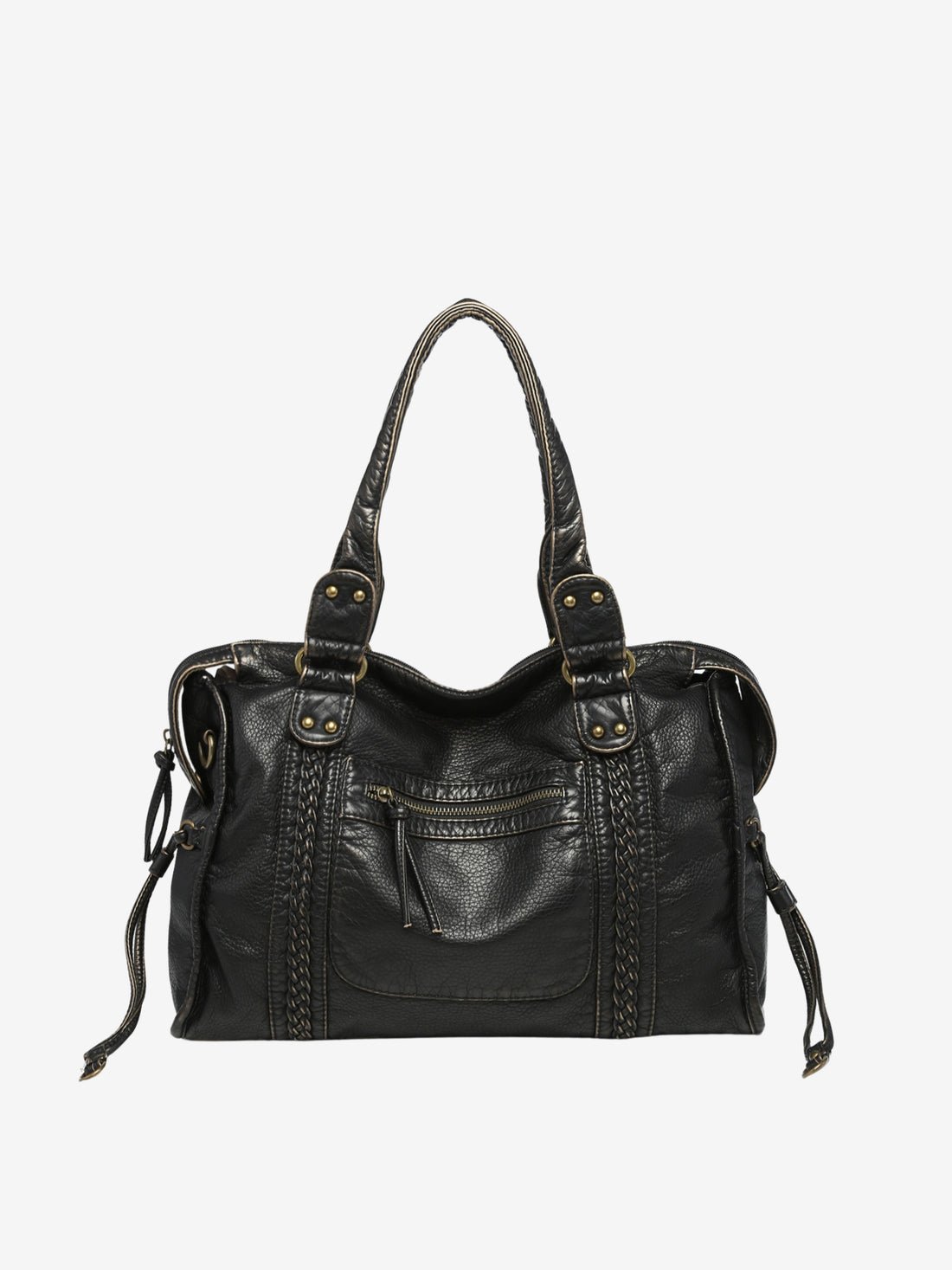 Ladies' Spacious Handbag with Adjustable Shoulder Strap and Zip