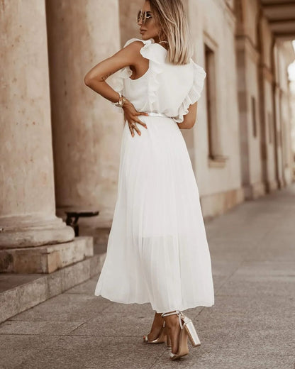 Sofia | Robe Maxi Plissée