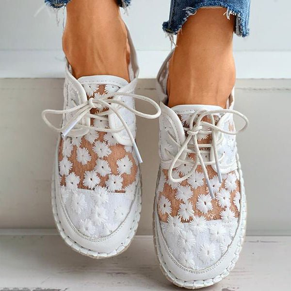 Orthopaedic Embroidered Sneakers for Women - Liz