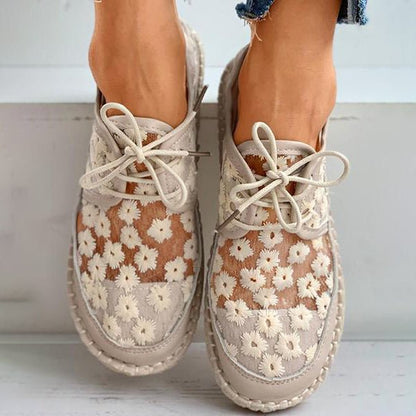 Orthopaedic Embroidered Sneakers for Women - Liz