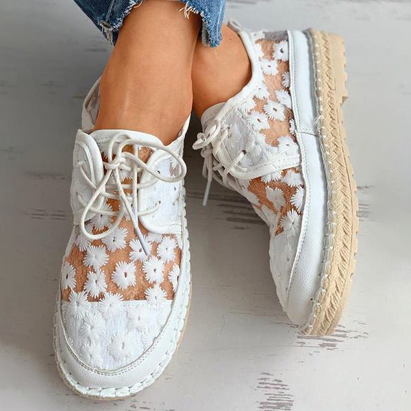 Orthopaedic Embroidered Sneakers for Women - Liz