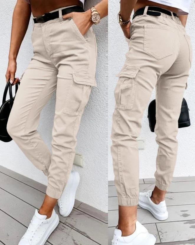 Sofie | Pantalon cargo taille haute