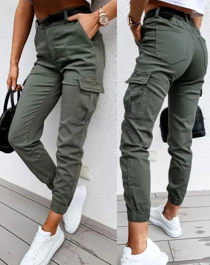 Sofie | Pantalon cargo taille haute