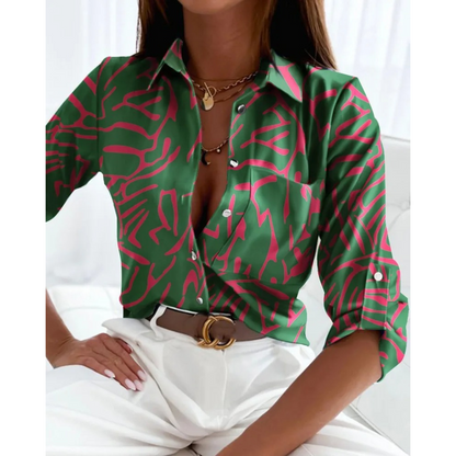 Sofie | Blouse élégante pour femmes au style professionnel avec un imprimé doublé