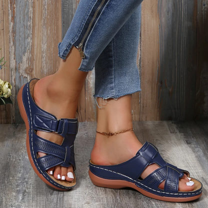 Sofie | Sandales en cuir pour femmes avec bout ouvert