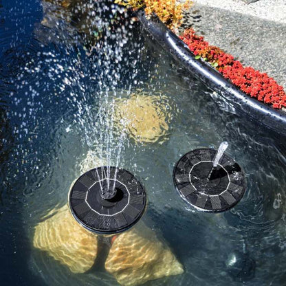 Solar Pond Fountain with Floating Design and Multiple Spray Modes