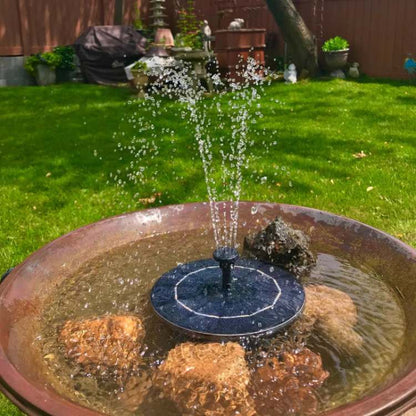 Solar Pond Fountain with Floating Design and Multiple Spray Modes