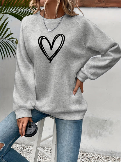 Sophie | Sweat-shirt décontracté avec imprimé cœur