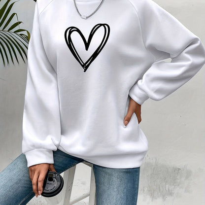 Sophie | Sweat-shirt décontracté avec imprimé cœur