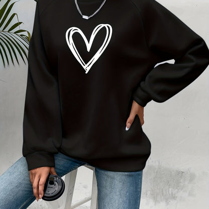Sophie | Sweat-shirt décontracté avec imprimé cœur