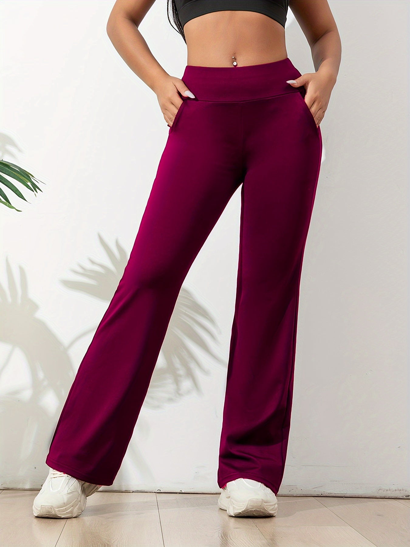 Sophie | Pantalon de yoga décontracté uni