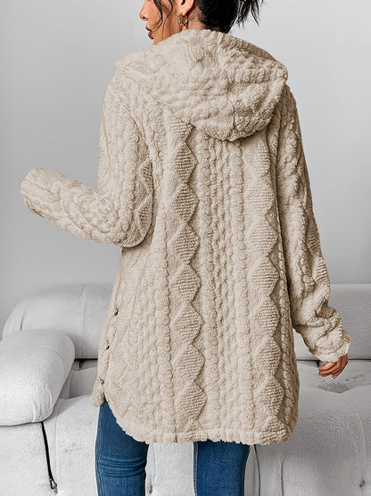 Sophie | Manteau à capuche en peluche douce