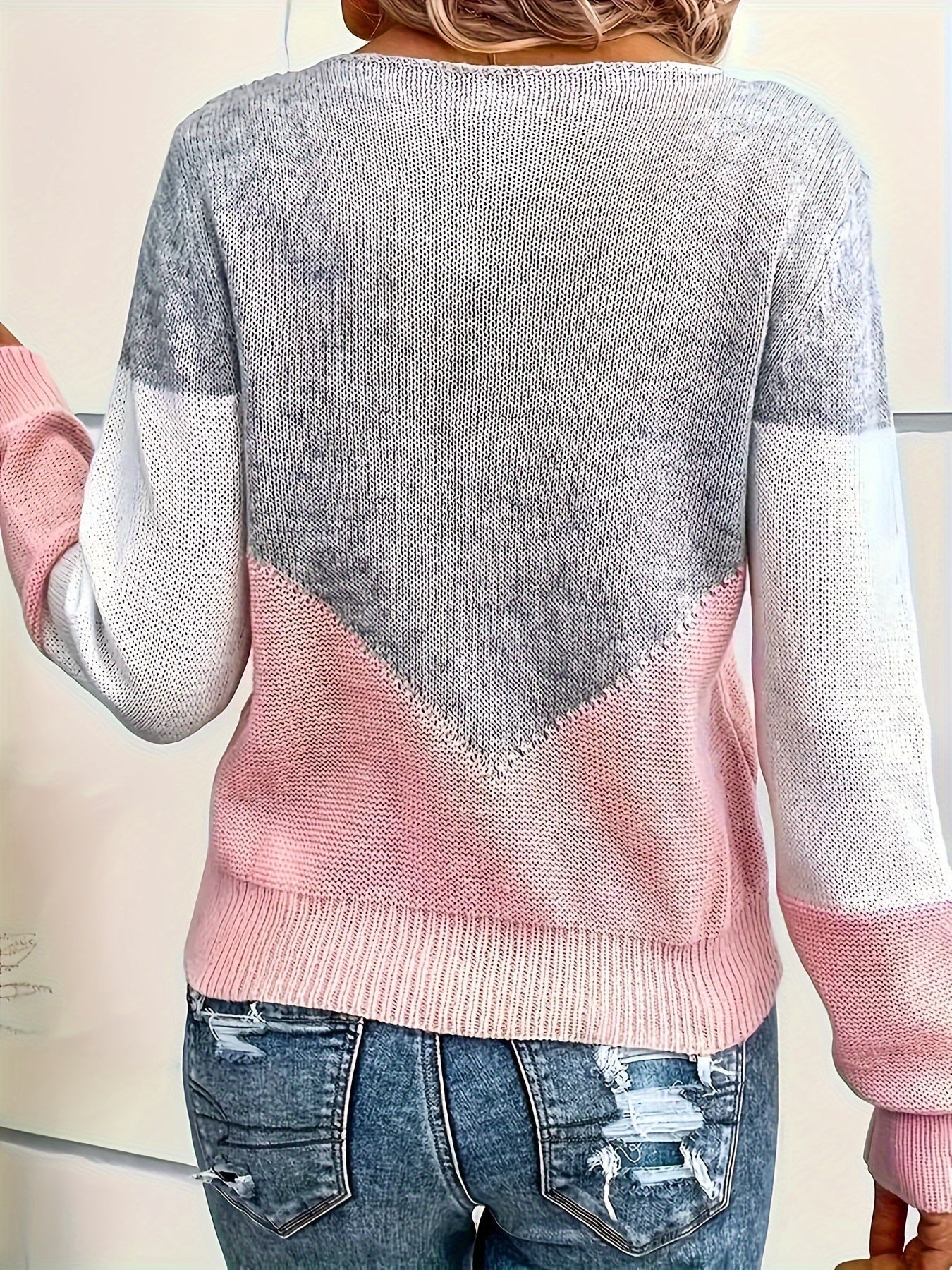 Sophie | Pull décontracté coloré à manches longues avec blocs de couleurs
