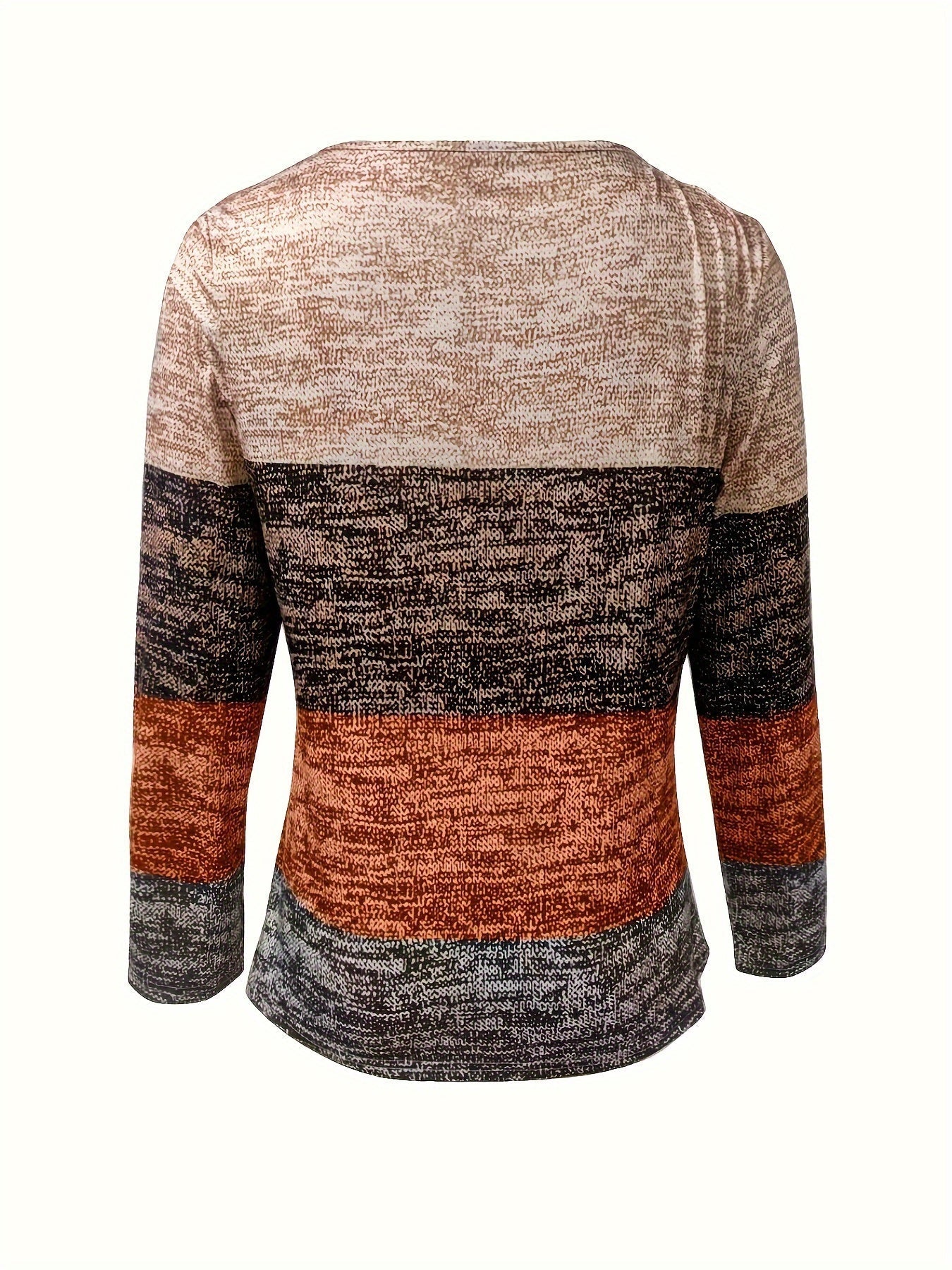 Sophie | T-shirt à manches longues coloré avec demi-fermeture éclair et blocs de couleurs