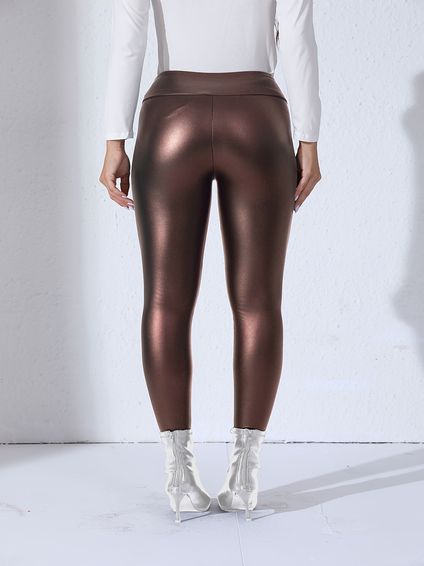 Sophie | Leggings de sport d'extérieur en cuir PU