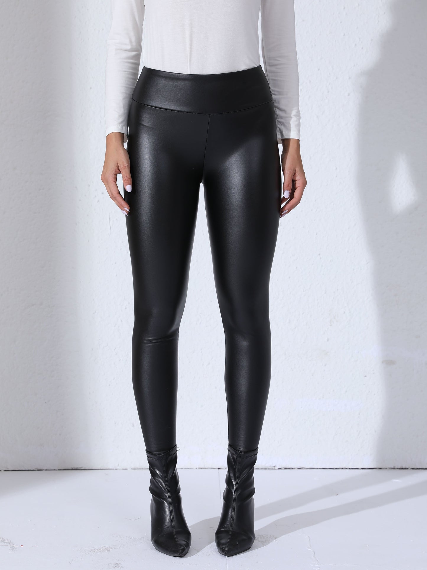 Sophie | Leggings de sport d'extérieur en cuir PU