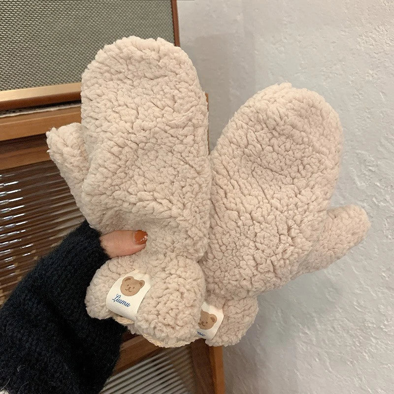 Sophie | Moufles en peluche douces et chaudes